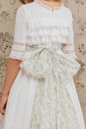 LAZADA GASA FLORES AZUL FRUNCIDA (Álbum)